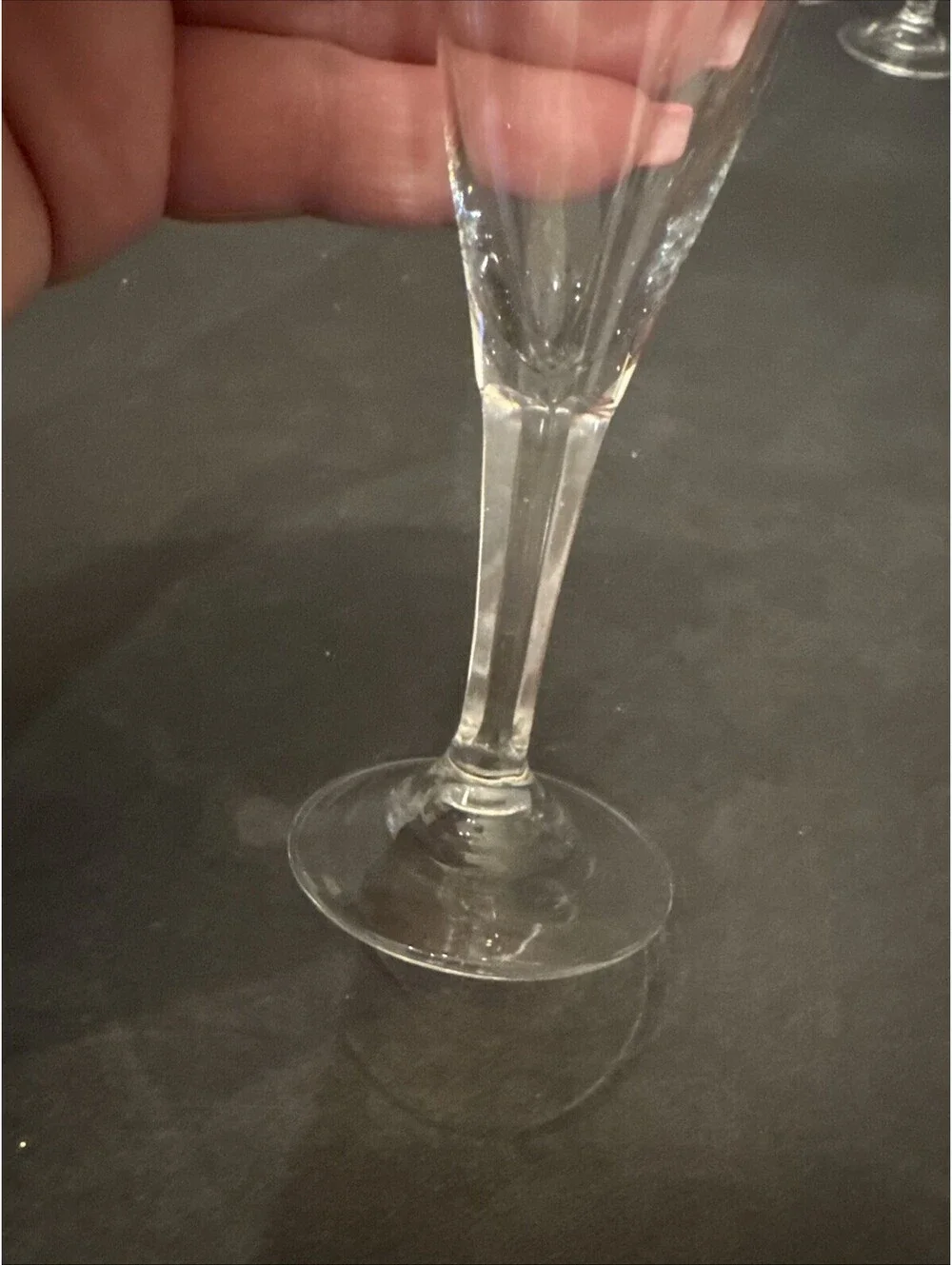 Set Of 4 Vintage Mini Champagne Tasting Flute/Shot Glasses 4 3/8” Tall